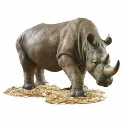 Design Toscano South African Rhino Garden Sculpture - Multicolored