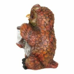 9.84" Glass and Resin Solar Garden Owl with LED Firefly Jar - Exhart -Cheap Garden Decor Store unnamed file 4065