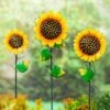 Evergreen Radiant Sunflower Garden Stake, Set of 3- 10x36x1, 7.5x31x1, 7x24x1 in -Cheap Garden Decor Store unnamed file 4067