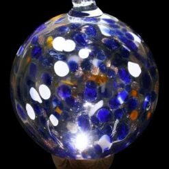 46.25" Solar Metal and Glass Ball Wind Chime Blue - Exhart -Cheap Garden Decor Store unnamed file 4089