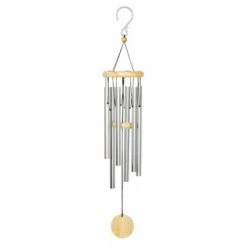 Medium Metal and Wood Chime Silver - Exhart -Cheap Garden Decor Store unnamed file 4104