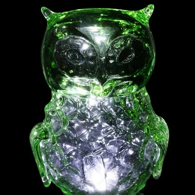 42" Solar Resin/Glass Owl Garden Stake Green - Exhart 8 42" Solar Resin/Glass Owl Garden Stake Green - Exhart - Image 7