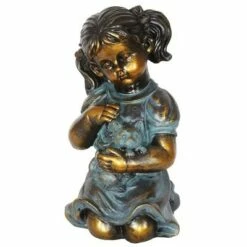 10.24" Resin Girl and Kitten Statue Bronze - Exhart 15 10.24" Resin Girl and Kitten Statue Bronze - Exhart -Cheap Garden Decor Store unnamed file 4158