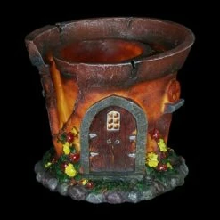 7.48" Resin Solar Fairy House Flower Pot - Exhart -Cheap Garden Decor Store unnamed file 4166