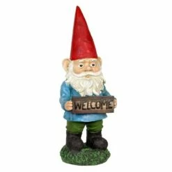 13" Resin Good Time Welcome Willis Sign Gnome - Exhart 11 13" Resin Good Time Welcome Willis Sign Gnome - Exhart -Cheap Garden Decor Store unnamed file 4179