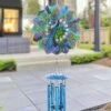 41" Metal Laser Cut Peacock Starburst Wind Chime Spinner Blue - Exhart 1 41" Metal Laser Cut Peacock Starburst Wind Chime Spinner Blue - Exhart -Cheap Garden Decor Store unnamed file 4193