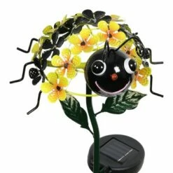 26.18" Metal Solar Bumble Bee Stake - Exhart -Cheap Garden Decor Store unnamed file 4209