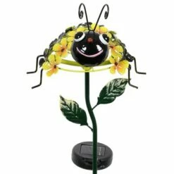 26.18" Metal Solar Bumble Bee Stake - Exhart -Cheap Garden Decor Store unnamed file 4212