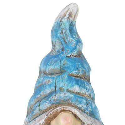 17.52" Resin Wrinkled Hat Gnome Statue - Exhart 4 17.52" Resin Wrinkled Hat Gnome Statue - Exhart - Image 2