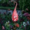 Exhart 36" Glass Solar Curled Hook Flame Stake Red -Cheap Garden Decor Store unnamed file 4235