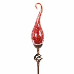 Exhart 36" Glass Solar Curled Hook Flame Stake Red 19 Exhart 36" Glass Solar Curled Hook Flame Stake Red -Cheap Garden Decor Store unnamed file 4242