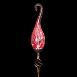 Exhart 36" Glass Solar Curled Hook Flame Stake Red 20 Exhart 36" Glass Solar Curled Hook Flame Stake Red -Cheap Garden Decor Store unnamed file 4243