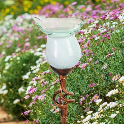 31" Resin Solar Calla Lily Garden Stake White - Exhart 4 31" Resin Solar Calla Lily Garden Stake White - Exhart - Image 2