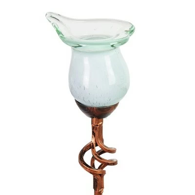 31" Resin Solar Calla Lily Garden Stake White - Exhart 7 31" Resin Solar Calla Lily Garden Stake White - Exhart - Image 5