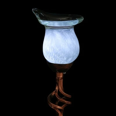 31" Resin Solar Calla Lily Garden Stake White - Exhart 10 31" Resin Solar Calla Lily Garden Stake White - Exhart - Image 8