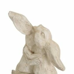 17.75" Concrete Intrare Outdoor Rabbit Couple Garden Statue - White - Christopher Knight Home -Cheap Garden Decor Store unnamed file 426