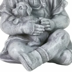 10.24" Resin Boy with Puppy Statue Gray - Exhart 11 10.24" Resin Boy with Puppy Statue Gray - Exhart -Cheap Garden Decor Store unnamed file 4262