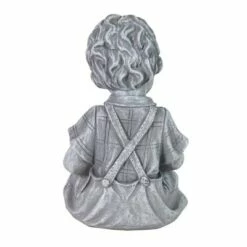 10.24" Resin Boy with Puppy Statue Gray - Exhart 13 10.24" Resin Boy with Puppy Statue Gray - Exhart -Cheap Garden Decor Store unnamed file 4264