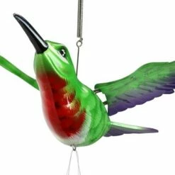 24" Plastic and Metal Hummingbird Fluttering Wings Wind Chime - Exhart -Cheap Garden Decor Store unnamed file 4284
