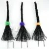 The Lakeside Collection Lakeside Lighted Halloween Witches Brooms Garden Stakes for Outdoors - Set of 3