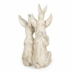 23.5" Concrete Haston Outdoor Rabbit Family Garden Statue - White - Christopher Knight Home -Cheap Garden Decor Store unnamed file 429