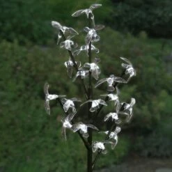 38" 20 Led Branch Resin Birds Garden Stake - Exhart