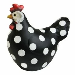 8.46" Resin Polka Dot Garden Hen Statue - Exhart Black/white 11 8.46" Resin Polka Dot Garden Hen Statue - Exhart Black/white -Cheap Garden Decor Store unnamed file 4310
