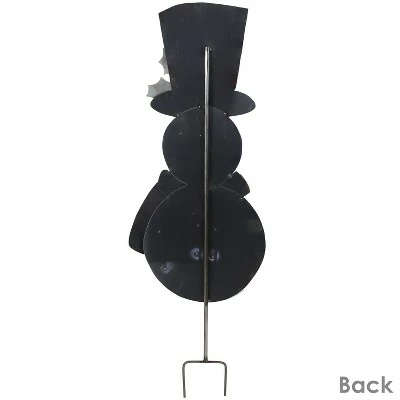 Sunnydaze Decor Sunnydaze Indoor/Outdoor Rustic Metal Snowman with Top Hat and Plaid Scarf Decorative Holiday Stake Statue - 50" 6 Sunnydaze Decor Sunnydaze Indoor/Outdoor Rustic Metal Snowman with Top Hat and Plaid Scarf Decorative Holiday Stake Statue - 50" - Image 6
