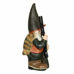 13.39" Resin Hunting Harry Garden Gnome Brown- Exhart -Cheap Garden Decor Store unnamed file 4329