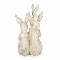 23.5" Concrete Haston Outdoor Rabbit Family Garden Statue - White - Christopher Knight Home -Cheap Garden Decor Store unnamed file 433