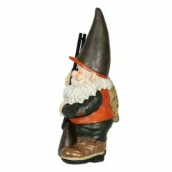 13.39" Resin Hunting Harry Garden Gnome Brown- Exhart -Cheap Garden Decor Store unnamed file 4330