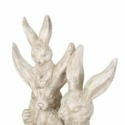 23.5" Concrete Haston Outdoor Rabbit Family Garden Statue - White - Christopher Knight Home -Cheap Garden Decor Store unnamed file 435