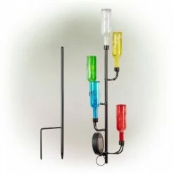 Alpine Corporation 37" Glass/Iron Solar Bottle Tree Stake -Cheap Garden Decor Store unnamed file 4353