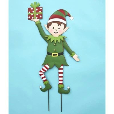 The Lakeside Collection Lakeside Christmas Elf Garden Stake - Holiday Yard Decoration 6 The Lakeside Collection Lakeside Christmas Elf Garden Stake - Holiday Yard Decoration - Image 4
