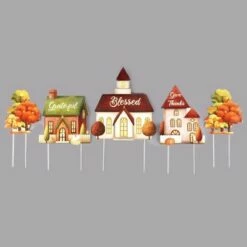The Lakeside Collection Lakeside Lighted Village Stakes - Farmhouse Holiday Decor - Set of 5 -Cheap Garden Decor Store unnamed file 4384