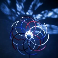 Alpine Corporation 68" Metal Solar Patriotic Duel Kinetic Windmill Garden Stake Red/Blue/White -Cheap Garden Decor Store unnamed file 4394