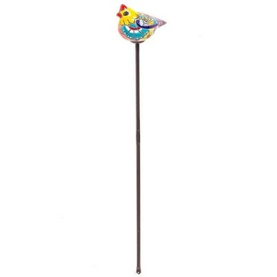 Wind & Weather Handcrafted Talavera-Style Ceramic Bird Decorative Garden Stake 5 Wind & Weather Handcrafted Talavera-Style Ceramic Bird Decorative Garden Stake - Image 3