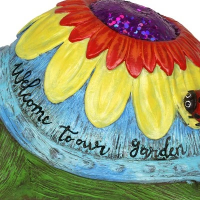 6.5" Resin Colorful Garden Turtle Statue - Exhart 5 6.5" Resin Colorful Garden Turtle Statue - Exhart - Image 4