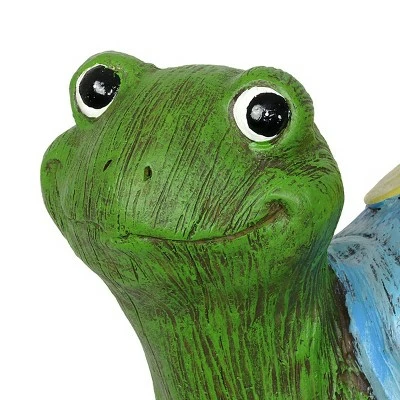 6.5" Resin Colorful Garden Turtle Statue - Exhart 6 6.5" Resin Colorful Garden Turtle Statue - Exhart - Image 5