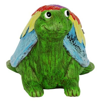 6.5" Resin Colorful Garden Turtle Statue - Exhart 8 6.5" Resin Colorful Garden Turtle Statue - Exhart - Image 7