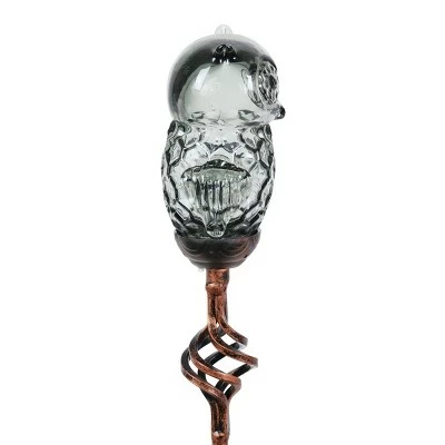 32" Solar Resin/Glass Owl Garden Stake Bronze - Exhart 9 32" Solar Resin/Glass Owl Garden Stake Bronze - Exhart - Image 8