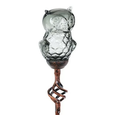 32" Solar Resin/Glass Owl Garden Stake Bronze - Exhart 10 32" Solar Resin/Glass Owl Garden Stake Bronze - Exhart - Image 9