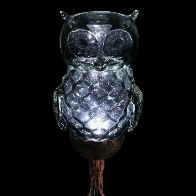 32" Solar Resin/Glass Owl Garden Stake Bronze - Exhart 11 32" Solar Resin/Glass Owl Garden Stake Bronze - Exhart - Image 10