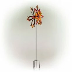 Alpine Corporation 96" Glass/Iron Outdoor Flower Dual Kinetic Spinner Stake Red/Yellow 8 Alpine Corporation 96" Glass/Iron Outdoor Flower Dual Kinetic Spinner Stake Red/Yellow -Cheap Garden Decor Store unnamed file 4500