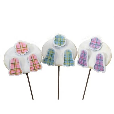 Round Top Collection Easter 23.5" Plaid Bunny Bottoms Stakes Garden - Decorative Garden Stakes 4 Round Top Collection Easter 23.5" Plaid Bunny Bottoms Stakes Garden - Decorative Garden Stakes - Image 2