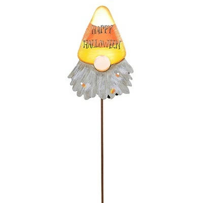 Round Top Collection Halloween 26.5" Candy Corn Gnomes Garden Happy Halloween - Decorative Garden Stakes 3 Round Top Collection Halloween 26.5" Candy Corn Gnomes Garden Happy Halloween - Decorative Garden Stakes