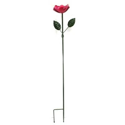 Direct International Home & Garden 36.0" Fuchsia Rose Stake Yard Decor Poke Flower Direct Designs International - Decorative Garden Stakes 4 Direct International Home & Garden 36.0" Fuchsia Rose Stake Yard Decor Poke Flower Direct Designs International - Decorative Garden Stakes - Image 2