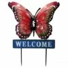 Direct International Home & Garden 24.0" Welcome Butterfly Stake Yard Decor Direct Designs International - Decorative Garden Stakes -Cheap Garden Decor Store unnamed file 4536