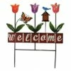Direct International Home & Garden 28.0" Welcome With Tulips Poke Yard Decor Butterfly Direct Designs International - Decorative Garden Stakes -Cheap Garden Decor Store unnamed file 4565
