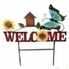 Direct International Home & Garden 20.5" Butterfly Welcome Sign Poke Yard Decor Planter Stake Direct Designs International - Decorative Garden Stakes -Cheap Garden Decor Store unnamed file 4567